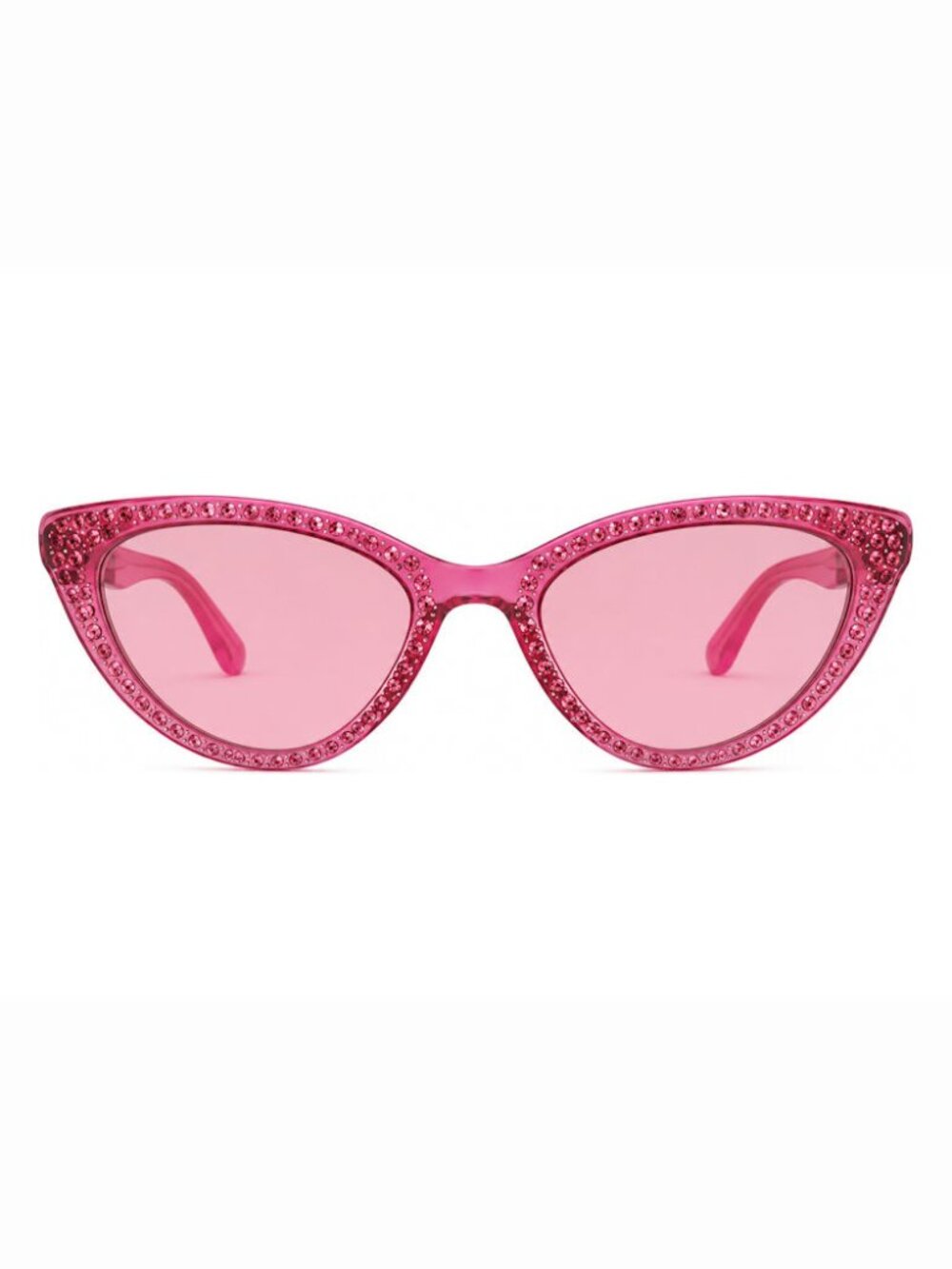BEBE BBOP-1019CE-659 Women's Hot Pink Cat Eye Frame / Pink Lenses Sunglasses